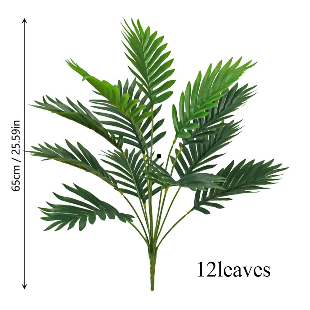 Palmiers Areca artificiels, plantes en plastique, 65-90 cm, plante artificielle pour la maison, le s