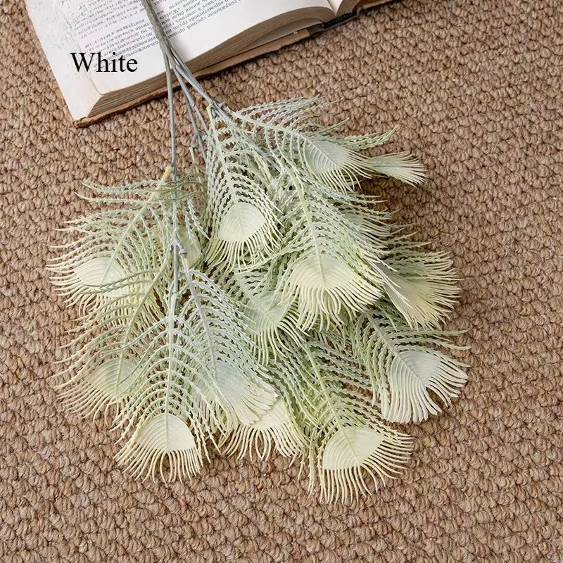 Plante Artificielle en Queue de Paon de 37cm, Décoration d'Nikde Maison, de Mariage, Style Ins, Fleu