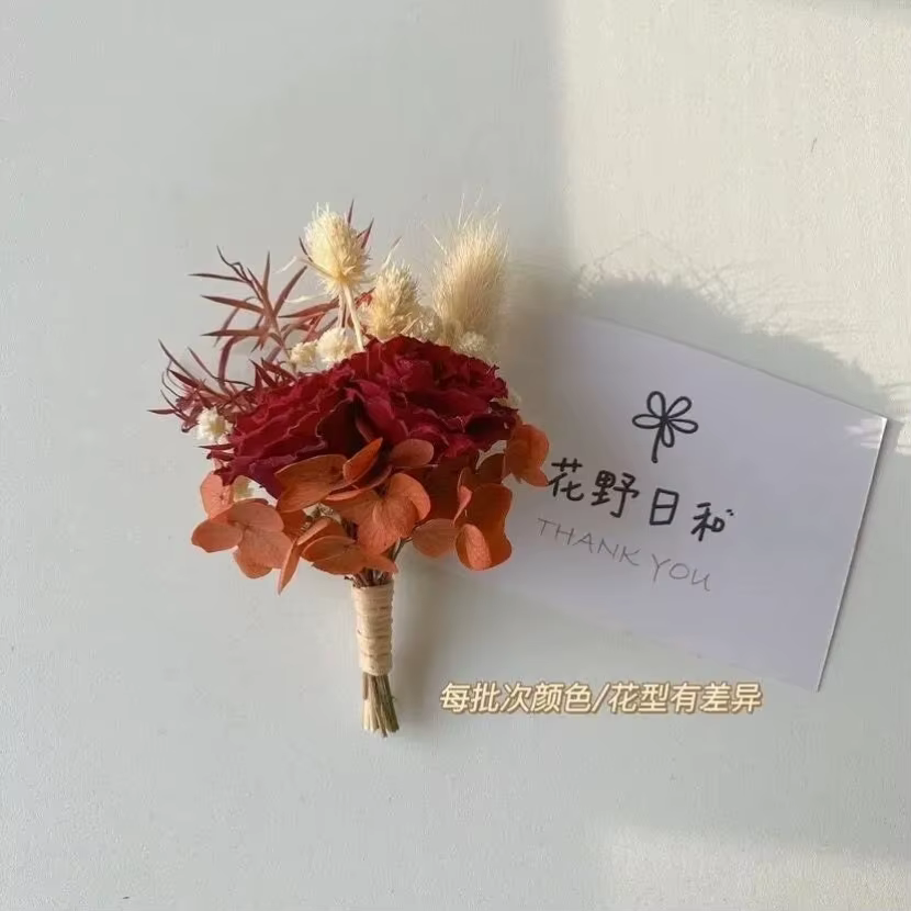 Mini bouquet de fleurs séchées, délicat et frais, corsage souvenir DIY, fleur préservée, produit de 