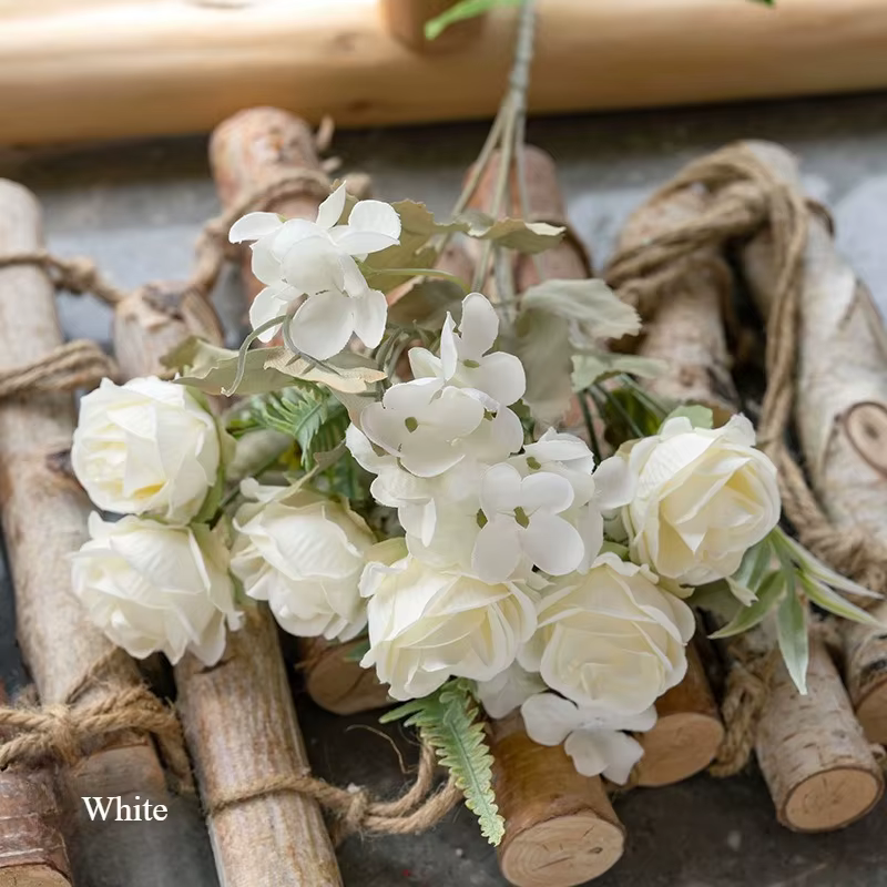Bouquet de roses artificielles Arthur de 12 pouces, pour décoration de mariage, décoration de maison