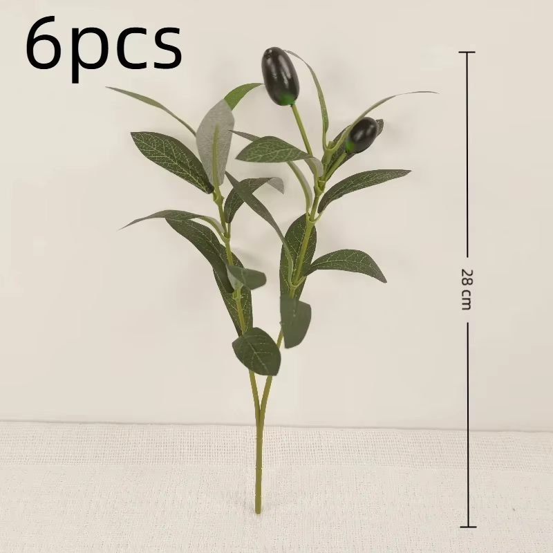 Arbre d'olivier artificiel 28cm-120cm, plante verte artificielle sans pot pour la décoration intérie