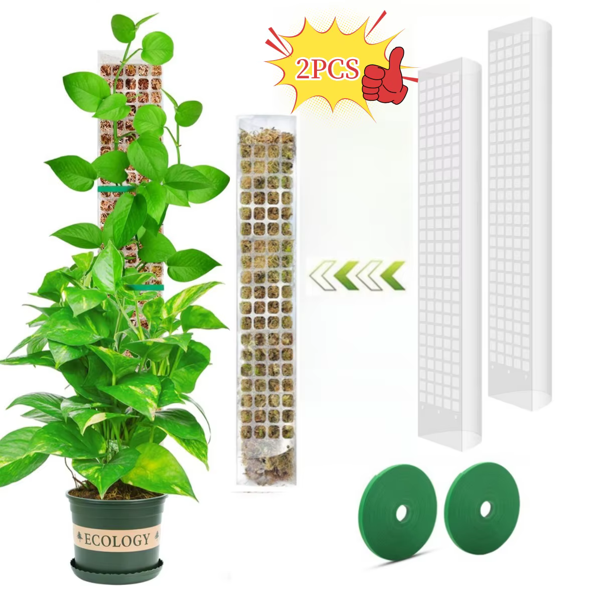 Plantes mousse pôle jardin sujet fleur plante grimpeurs bonsaï accessoires Pots Tutors, pour jardini