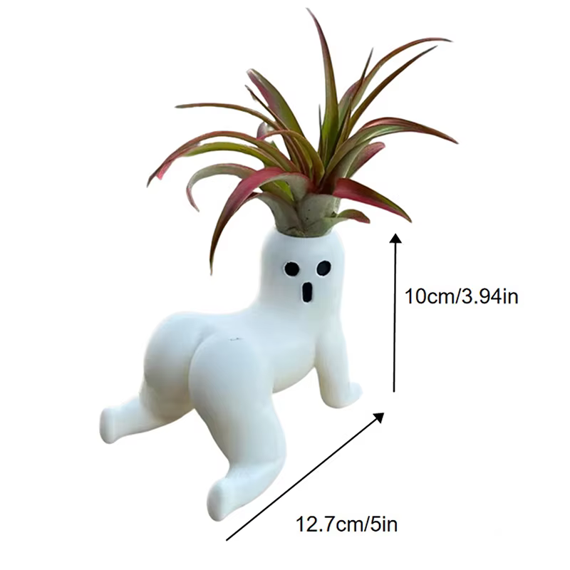 Pots de plantes, cadeau de farces amusant, jardinière fantôme de gros butin, présentoir de plantes à