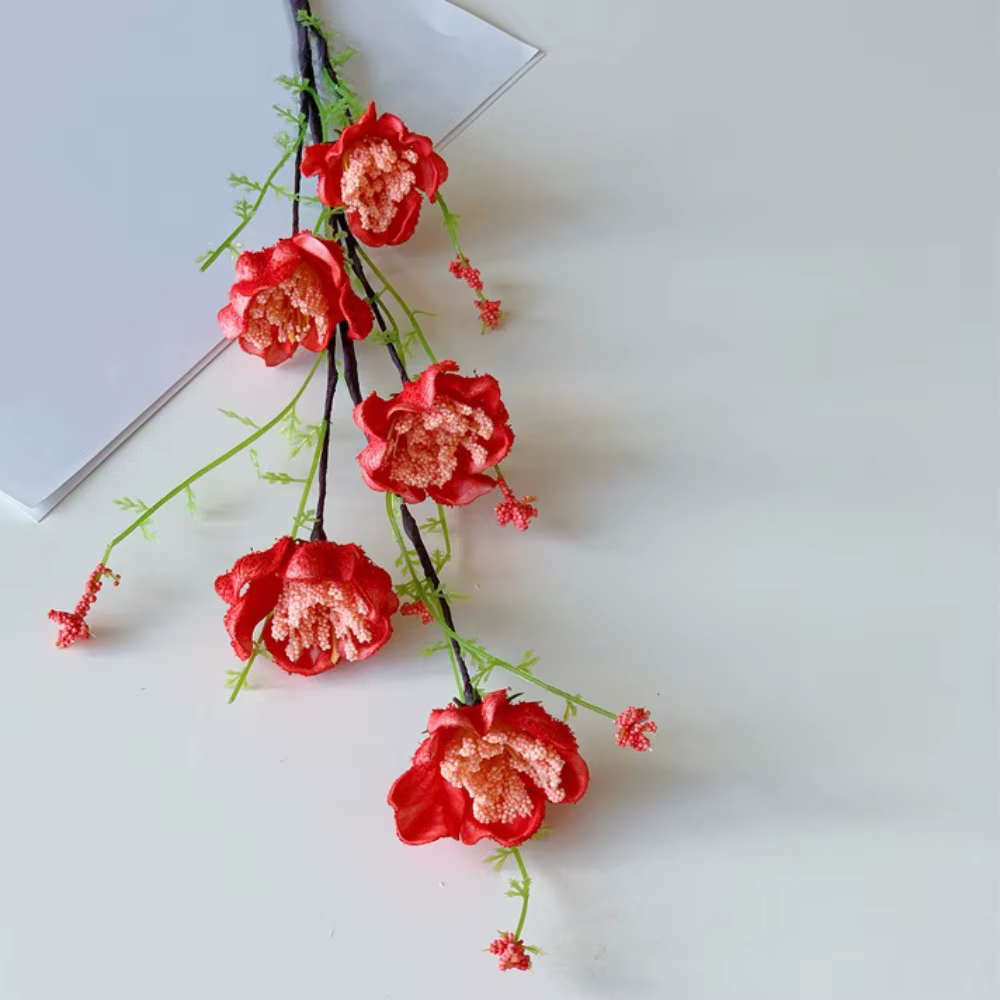 Fleur artificielle réaliste en forme de papillon, art floral fait main, rhododendron simulé, fleur a