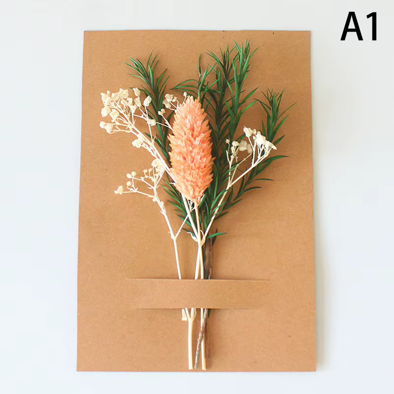 NOUVELLE PROMO Mini Bouquet de Fleurs Séchées Naturelles Boutonnières Demoiselle d'honneur Décoratio