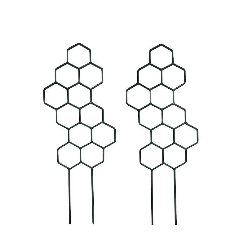 Support de plantes grimpantes en nid d'abeille pour plantes en pot et fleurs, optimisant l'espace de