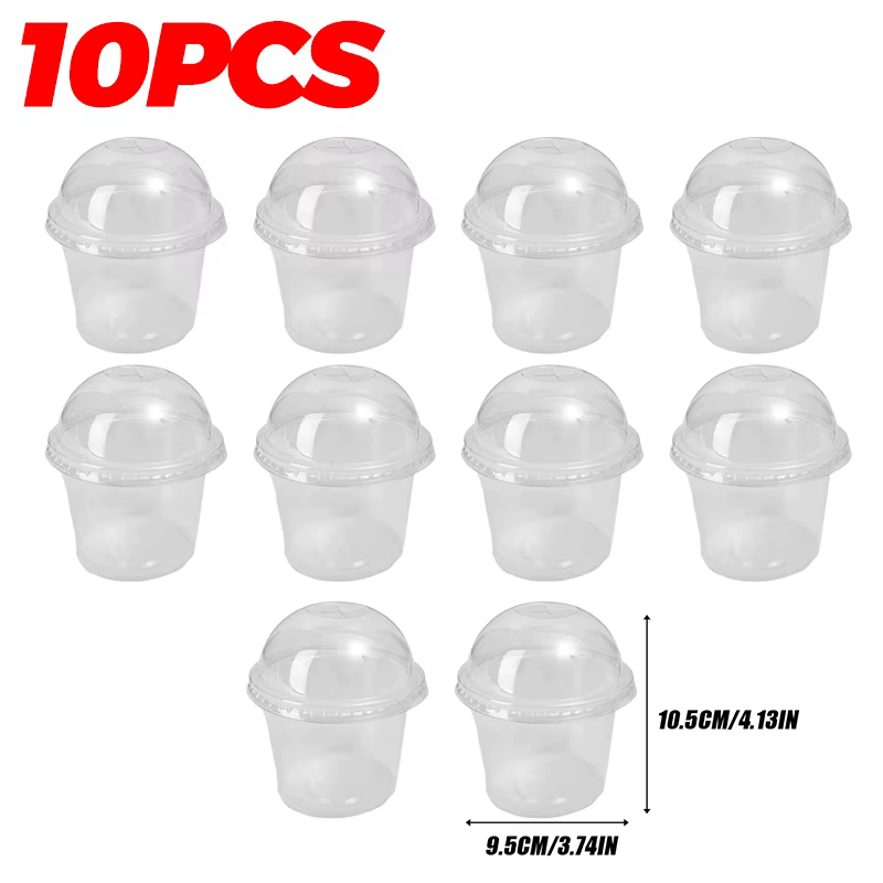 Pots de pépinière transparents avec couvercles, pots respirants pour la germination des graines, con