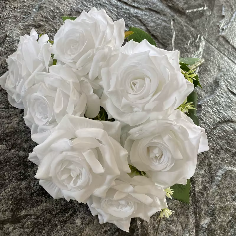Roses artificielles de Paris de 16.5 pouces, décoration d'allée de mariage, Bouquet de fausses roses