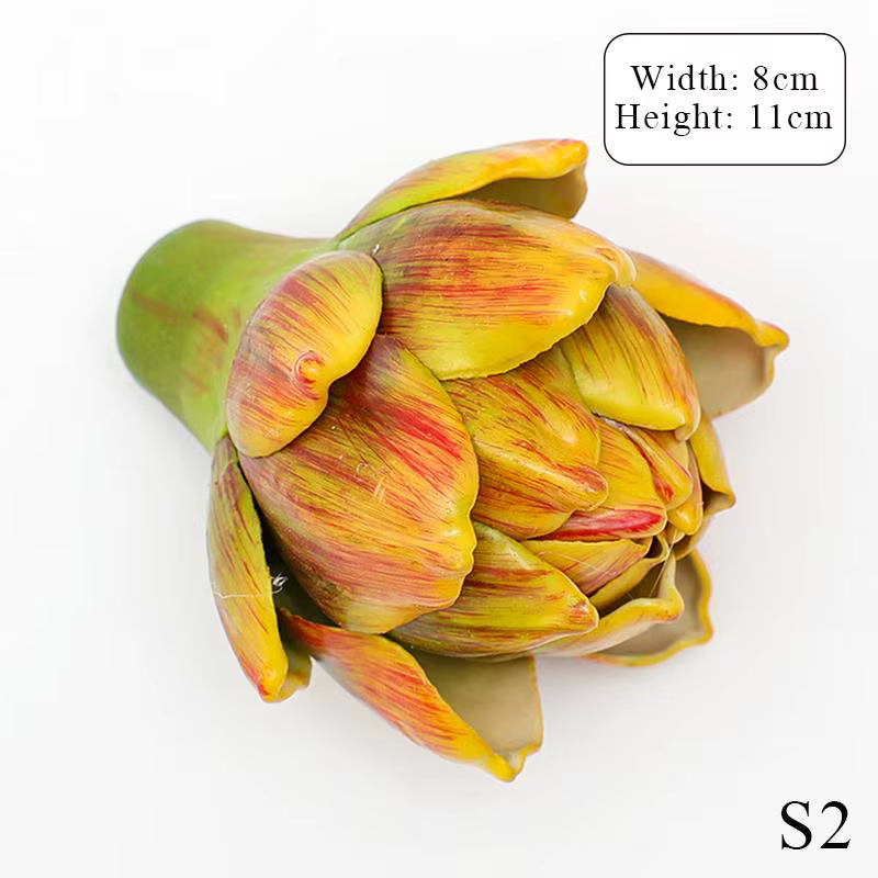 Nouveau modèle d'artichaut artificiel, remplissage de vase, légumes et fruits artificiels, fausse pl