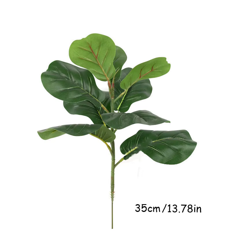 Grand arbre Tropical artificiel de 150cm, feuille de violon, fausse plante Ficus Lyrata, fausses pla
