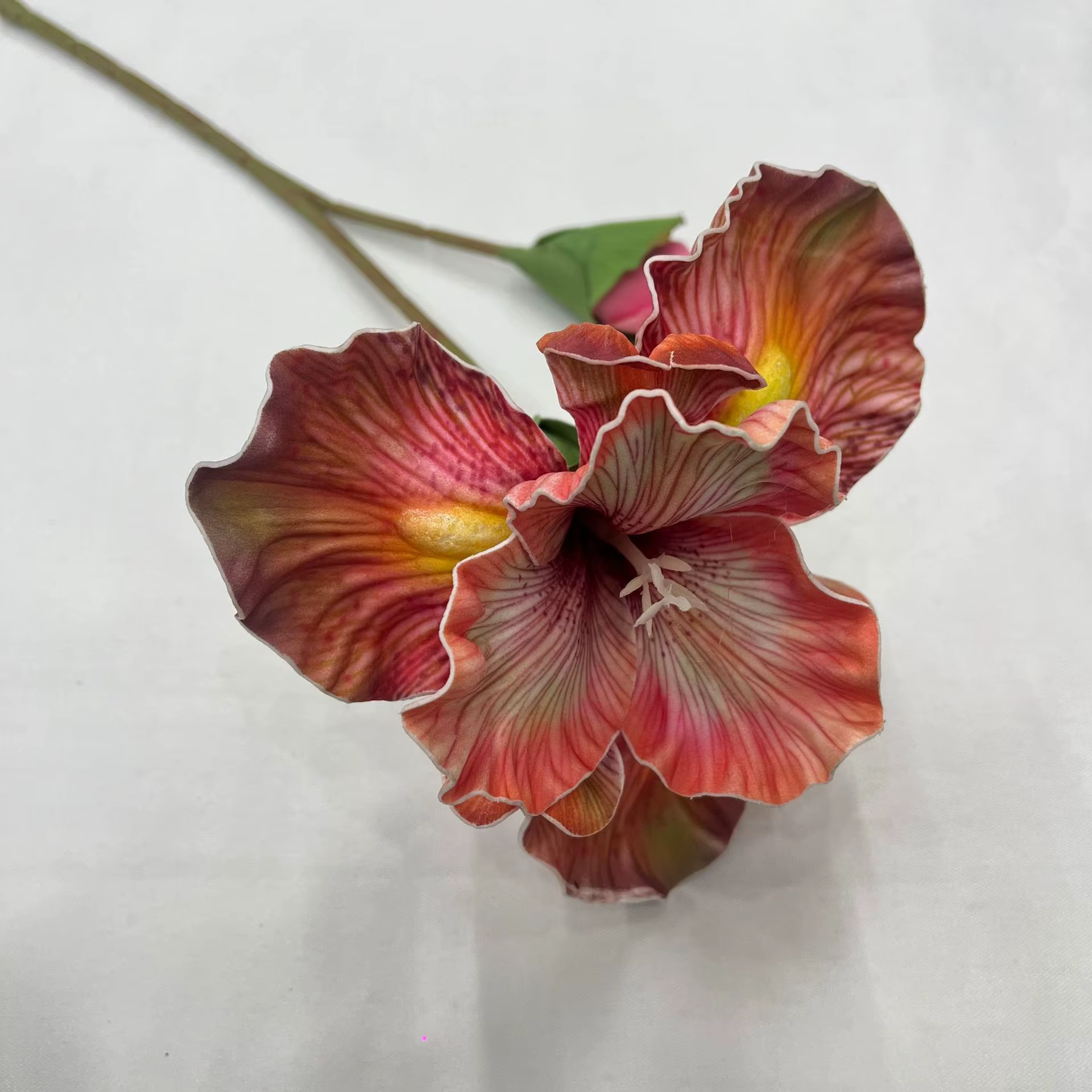 Fleurs d'iris artificielles réalistes de 45CM, avec bourgeon, Texture EVA, fausses fleurs pour centr