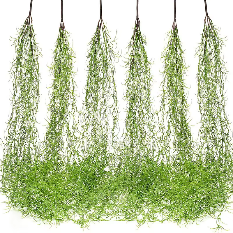 Plante artificielle verte de 85 cm, mousse, lierre, fougère, vigne, décoration pour la maison et le 