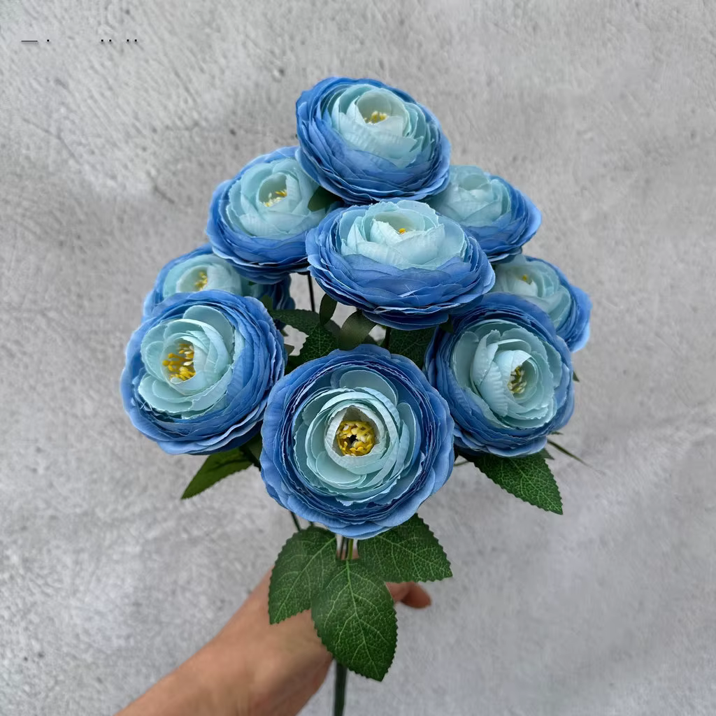 Bouquet de 9 têtes de fleurs artificielles Eustoma, décoration florale exquise pour la maison, arran