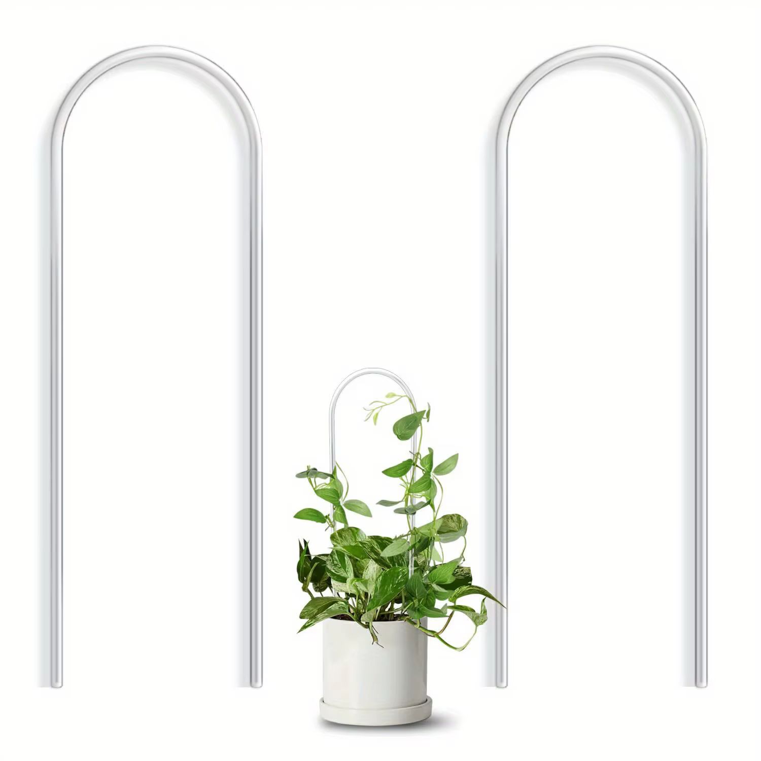 Cadre d'escalade en acrylique en forme de U, transparent et durable, adapté au support de pot de vig