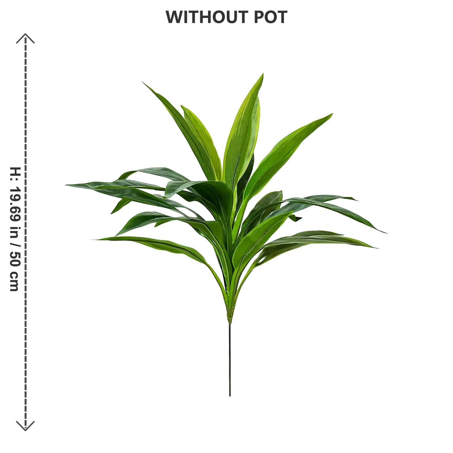Plante Dracaena verte artificielle 50-225CM, ornement intérieur et extérieur, fausse plante pour la