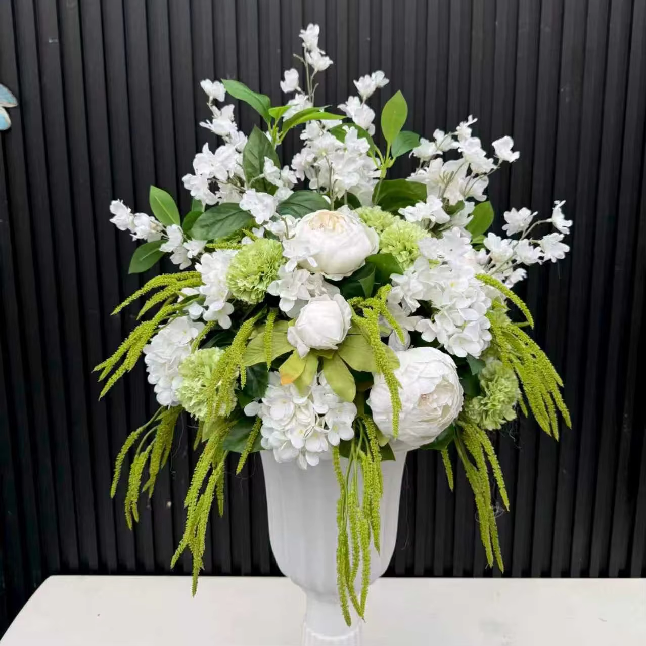 Boule de fleurs artificielle de luxe personnalisée pour décoration de mariage, centre de table, arra