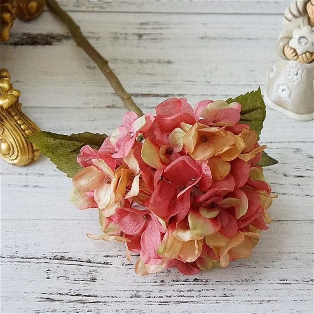 InjHortensia-Vase à Fleurs Artificielles pour la Décoration de la Maison, Accessoires Décoratifs de