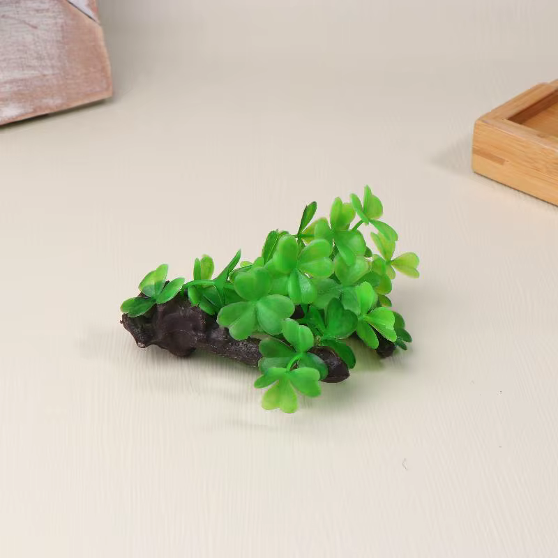 Plante artificielle en bois flotté pour décoration d'aquarium, Branches de plantes en plastique, orn
