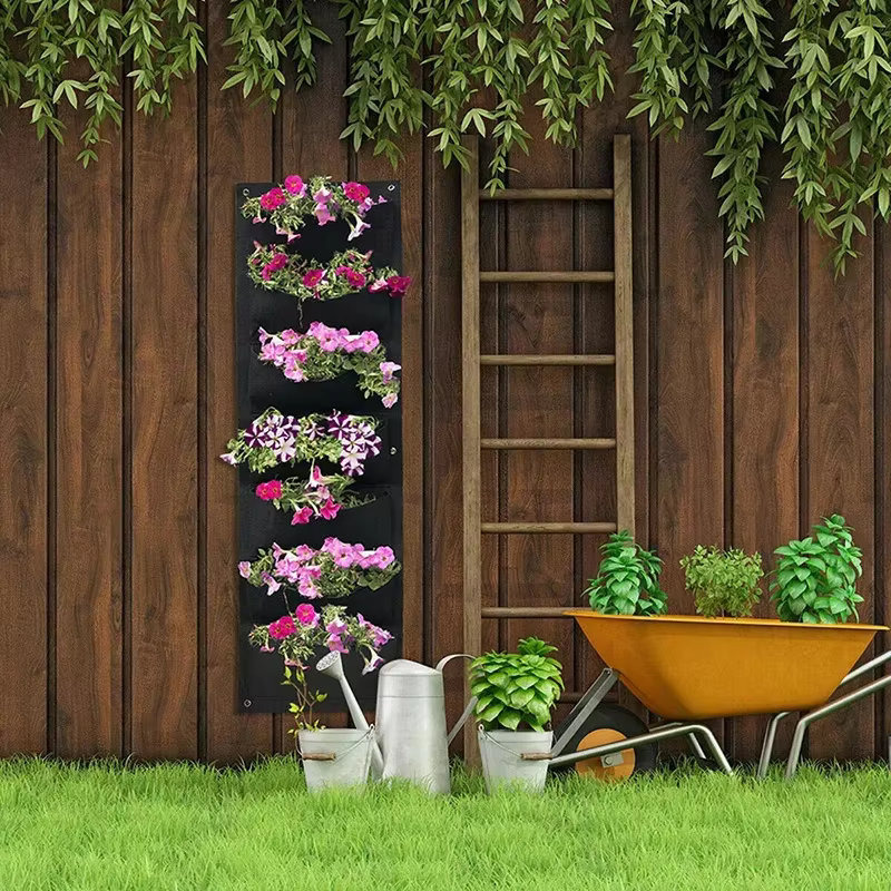 Sac de plantation vertical en feutre pour l'extérieur et l'intérieur, jardinière de jardin, conteneu