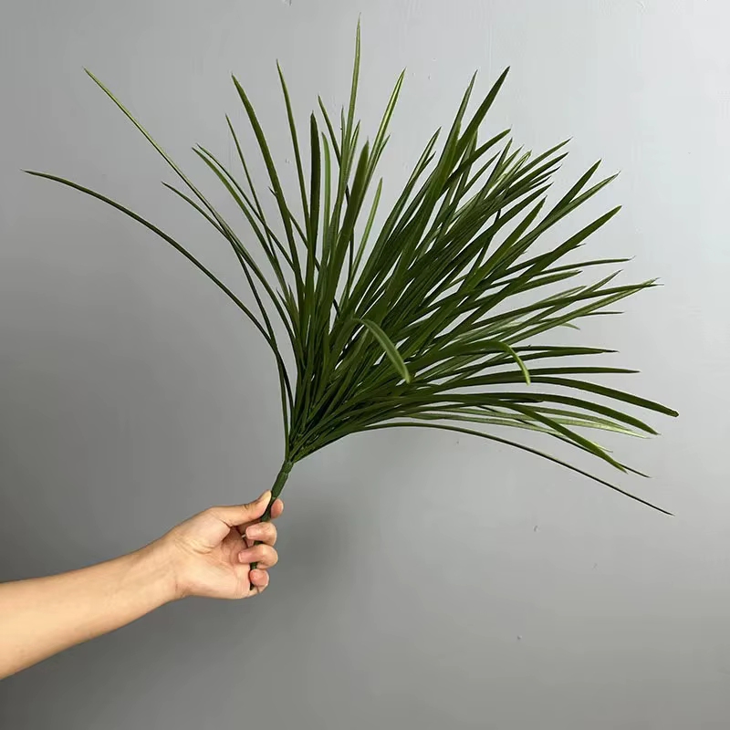 4 pièces de plantes artificielles nordiques en plastique, type herbe de simulation, Calamus vert et 