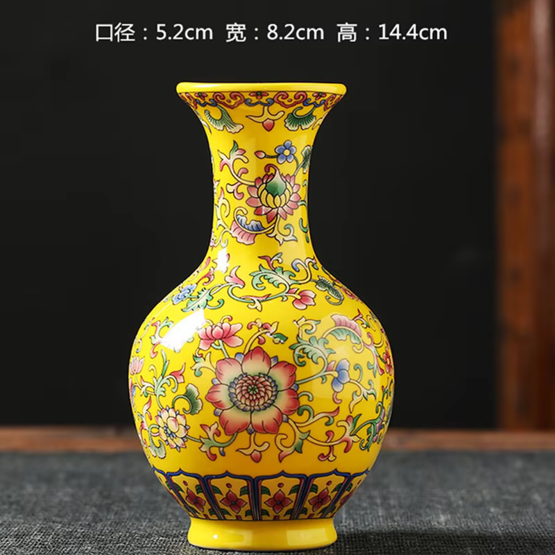 Petit Vase à fleurs en céramique émaillée, Insertion de fleurs, salon, maison, fleurs sèches, décora