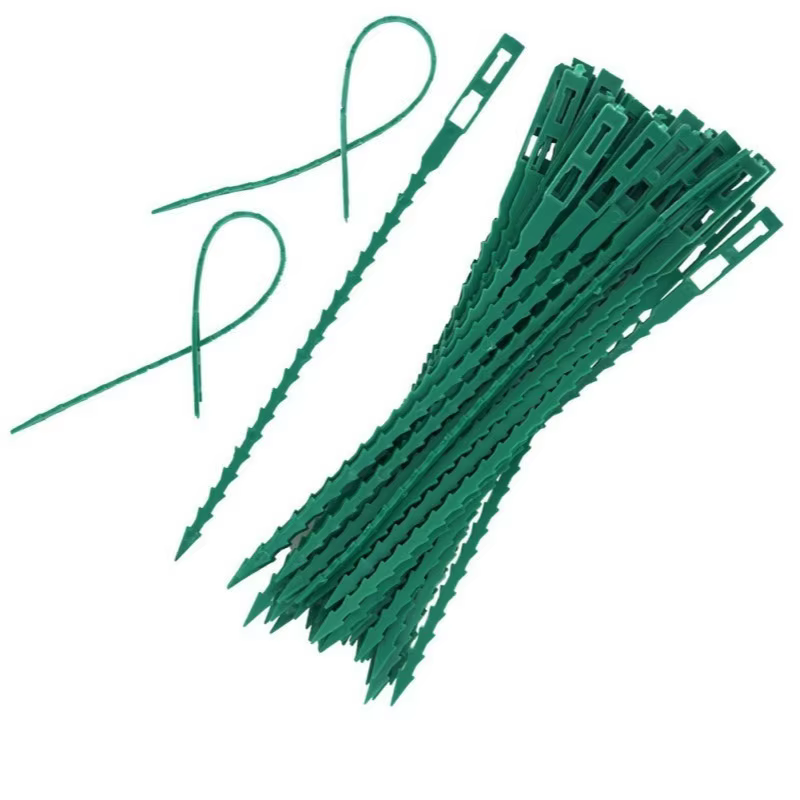 50 attaches de câbles réglables en plastique réutilisables pour plantes, pour le jardin, le support 
