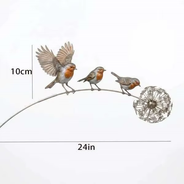 Joli oiseau de jardin à insérer de manière créative et originale dans les jardins extérieurs, les pe
