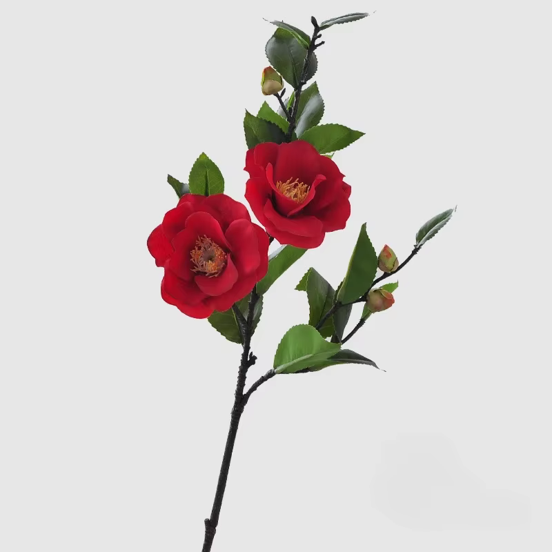 DIA 9CM camélia artificielle chinoise Zen salon de thé Arrangement floral décoration de la maison sa