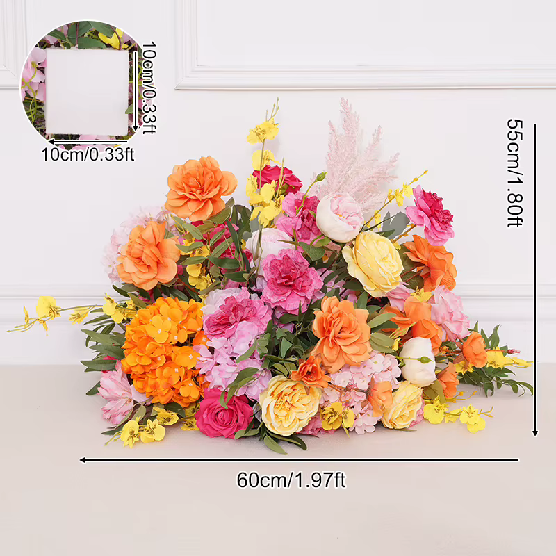Orchidée papillon rose orange, fleur, NucleoWedding, KT Board, Corne, Arc, Accessoires de décoration