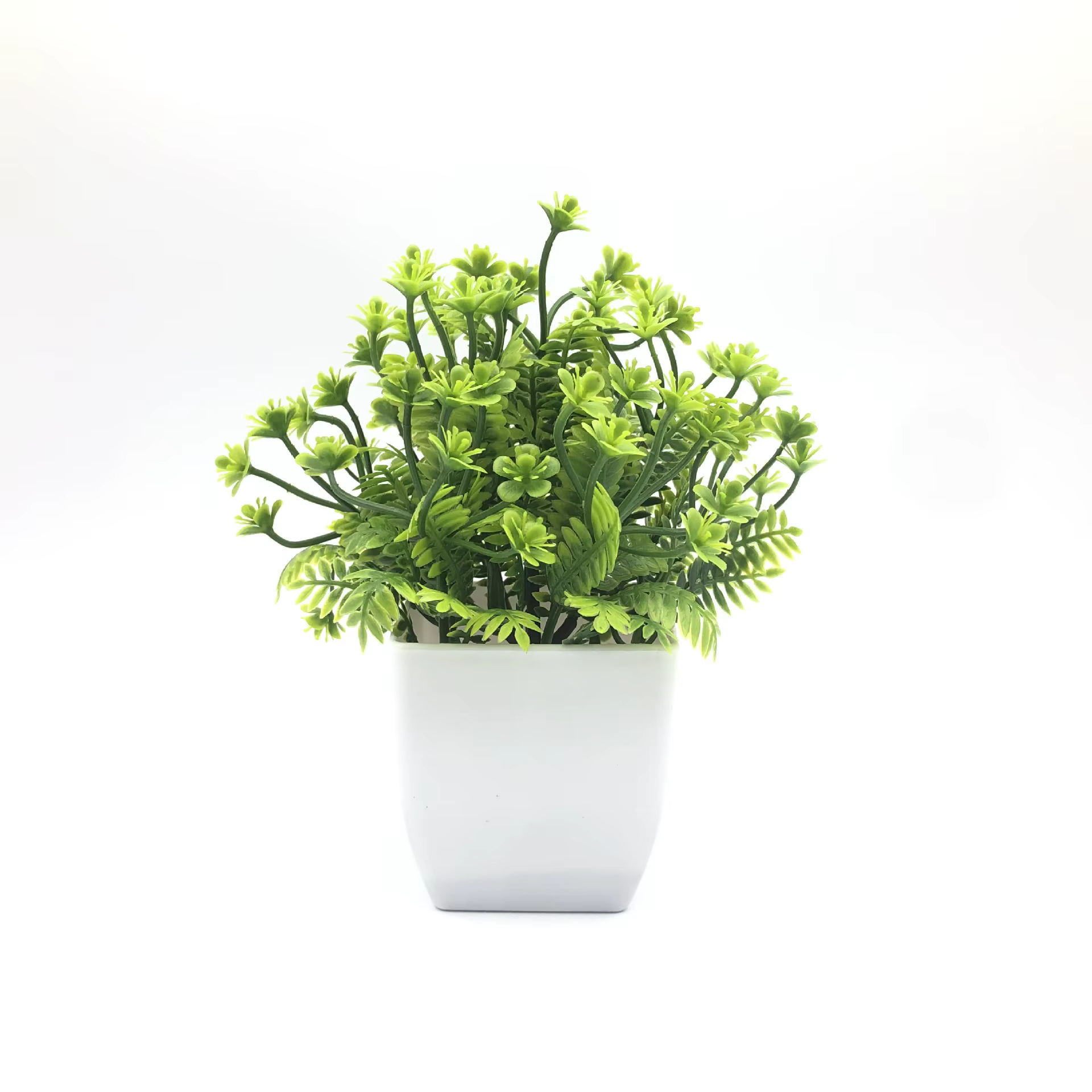 Simulation de plante verte, petit ornement, salon intérieur et extérieur, combinaison de fleurs arti