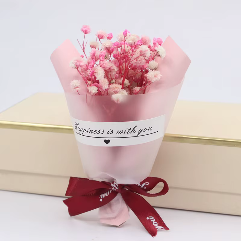 Un bouquet de Mini fleurs séchées naturelles, souffle de bébé, Bouquet frais conservé, décor de phot