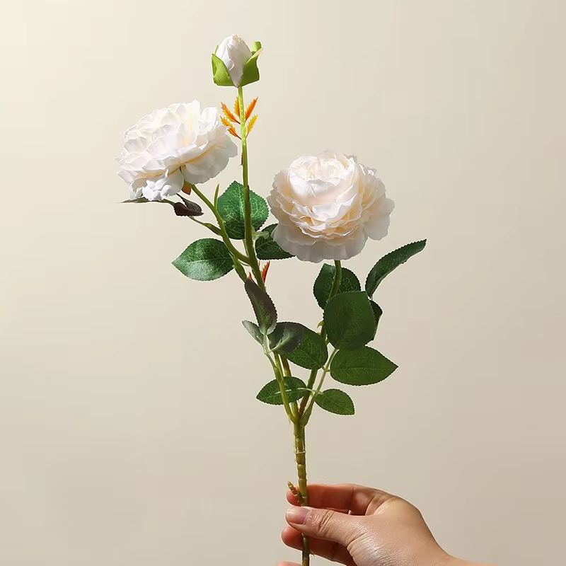 Fleurs artificielles de Ranunculus roses, fausses pivoines, fausses fleurs pour bricolage, Bouquet d