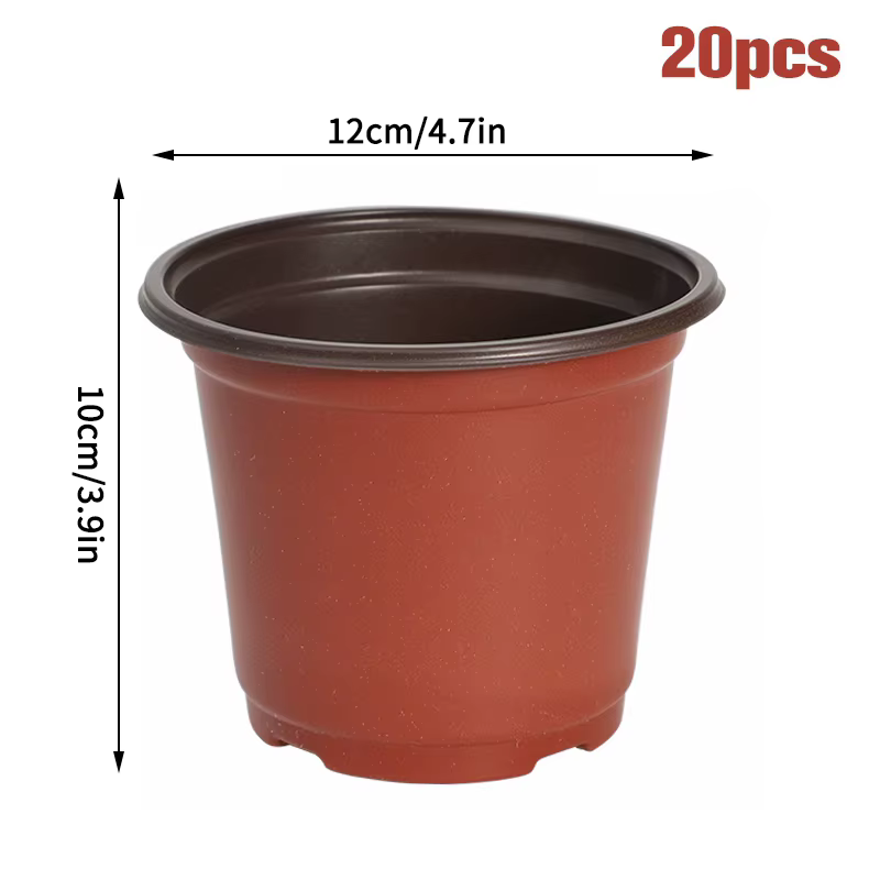 Pots de fleurs en plastique simples, 50/20 pièces, Pot de semis pour pépinière, fleurs, jardinières 