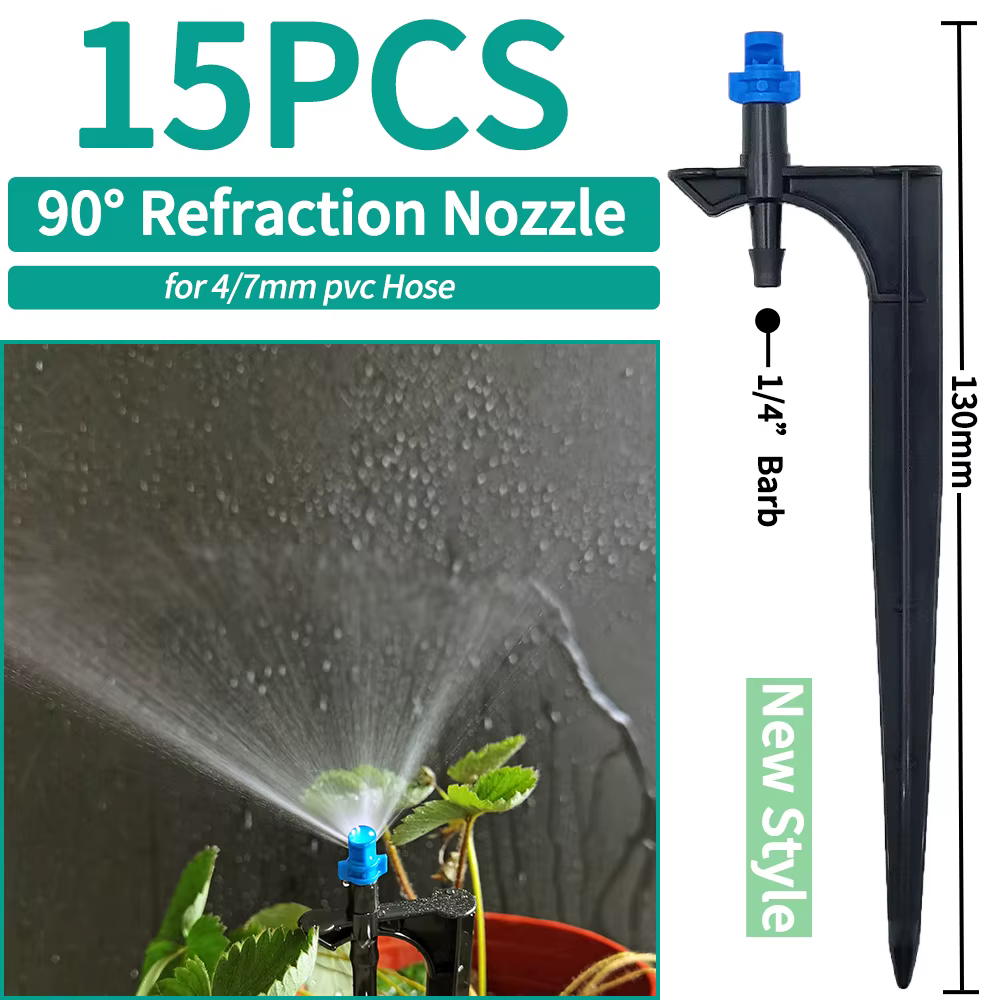 Oasis 15 pièces arrosage de jardin goutte à goutte arroseur buse de brumisation sur piquet goutteur
