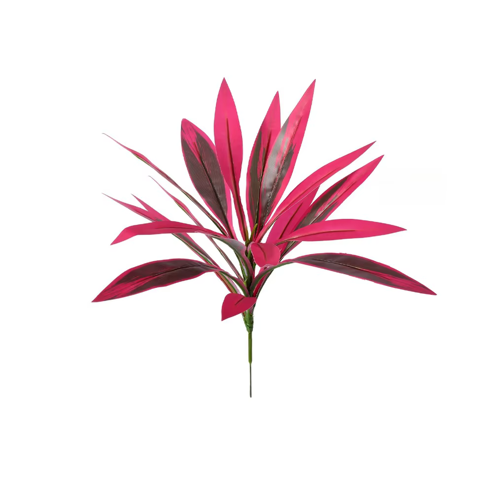 Arbre artificiel en plastique Dracaena, plantes tropicales artificielles réalistes et vibrantes, feu