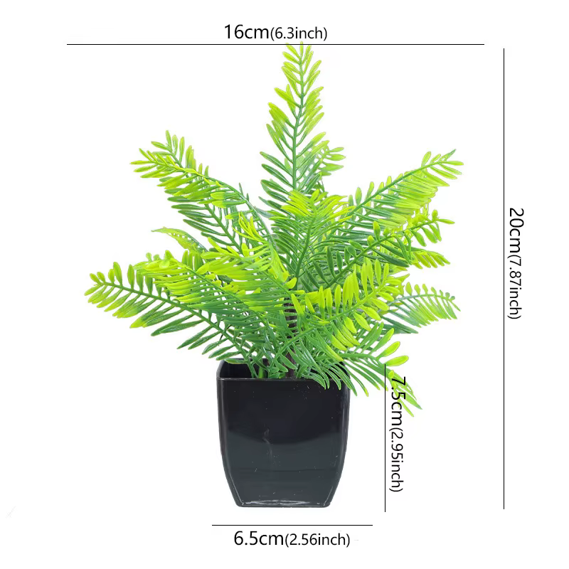 Plantes artificielles bonsaï vert en pot, petit arbre, plantes d'herbe, bureau, ferme, Table de sall