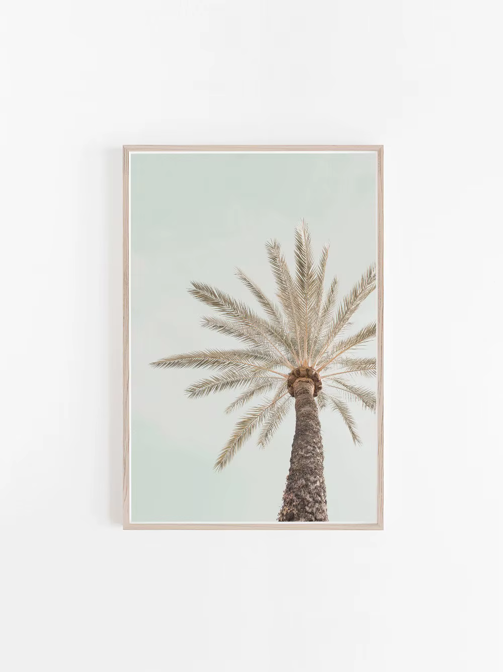 Peinture sur toile pastel botanique moderne, impression de palmiers de plantes tropicales, art mural