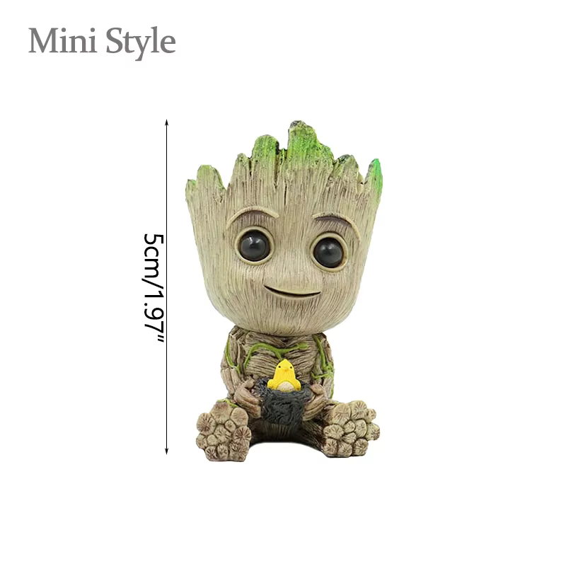 Pot de fleurs Gardiens de la Galaxie de 6,5 cm, figurine Groot, cadeaux pour enfants, meubles pour d