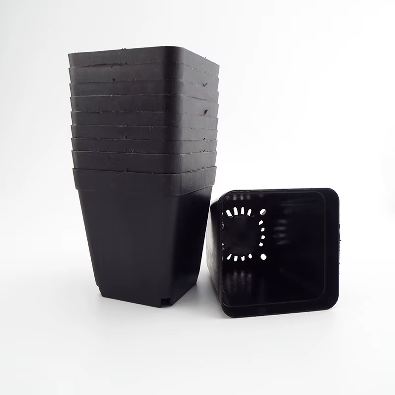 Pot de plantes en plastique 8x7x5 CM, petits Pots carrés créatifs pour plantes succulentes, décor de