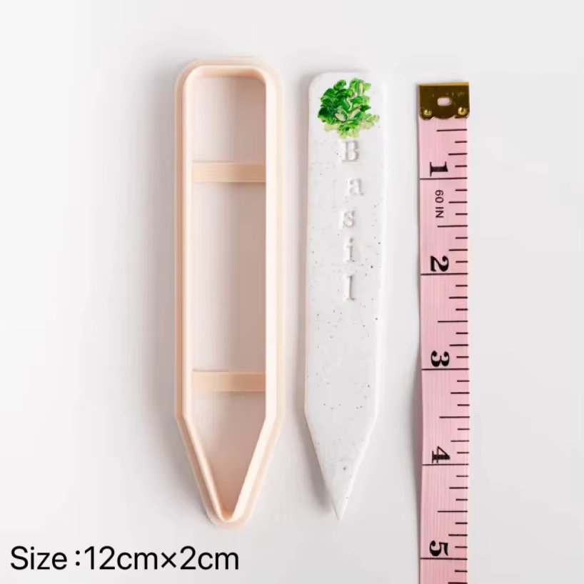 Cutter pour étiquettes de plantes, moule artisanal pour bijoux en argile polymère, cutter pour marqu
