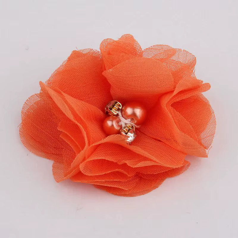 Mini fleurs artificielles en tissu mousseline de soie, 10 pièces, 2 pouces, 35 couleurs, pour Invita