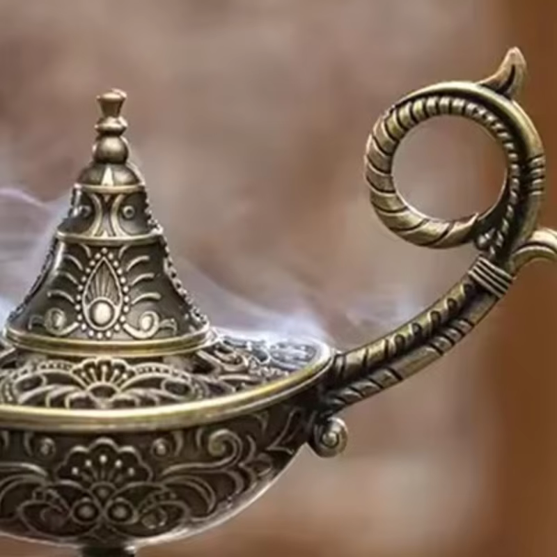 Brûleur d'encens de Style Antique Durable, Purification de l'air, brûleur d'encens en métal, lampe A