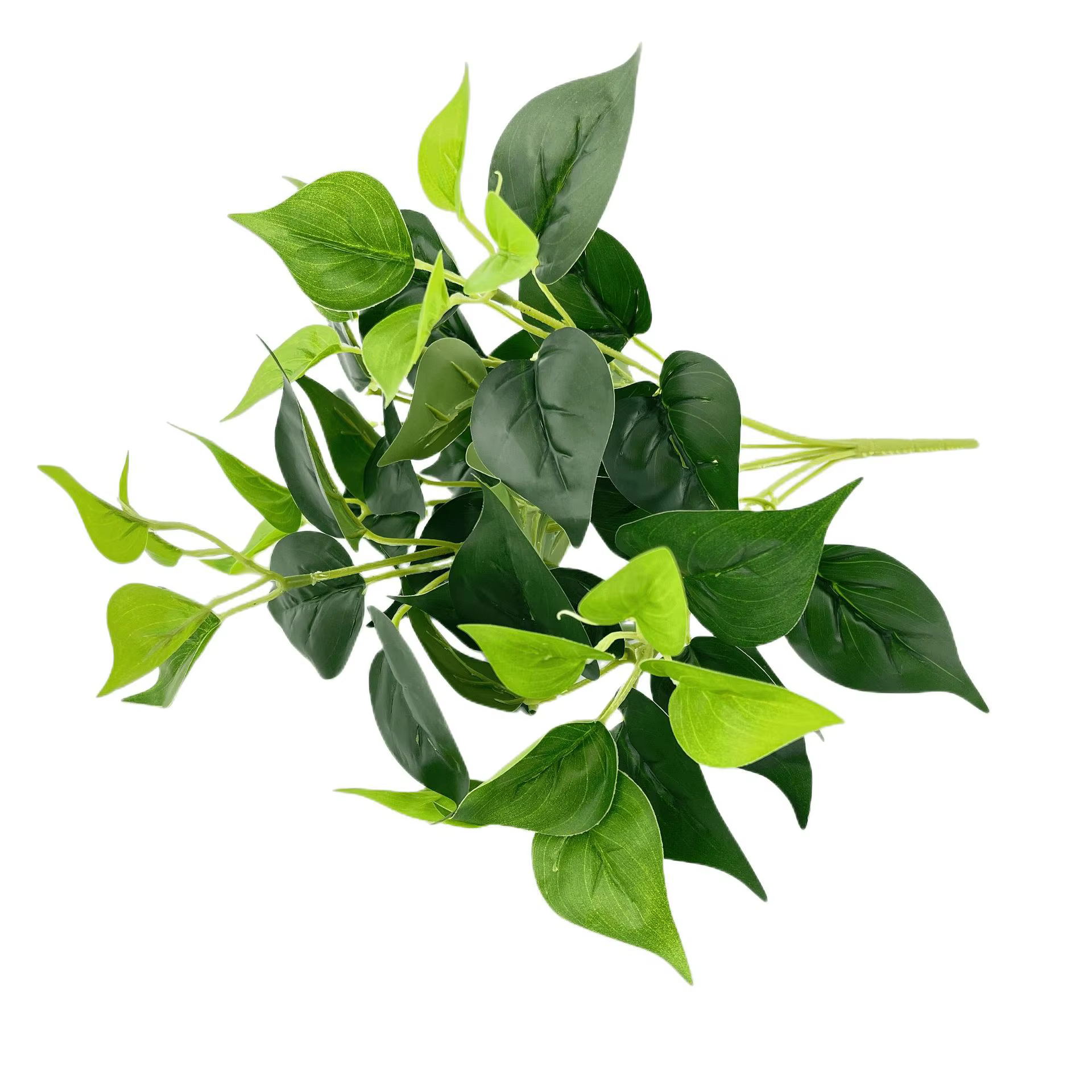 Simulation de petite fourchette en plastique, 35 feuilles, plantes vertes, fausse fleur, décor de ce