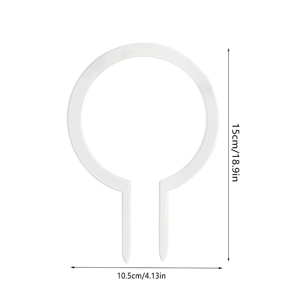 1 pièces petite plante transparente treillis en plastique plante ronde Support auxiliaire plante acc