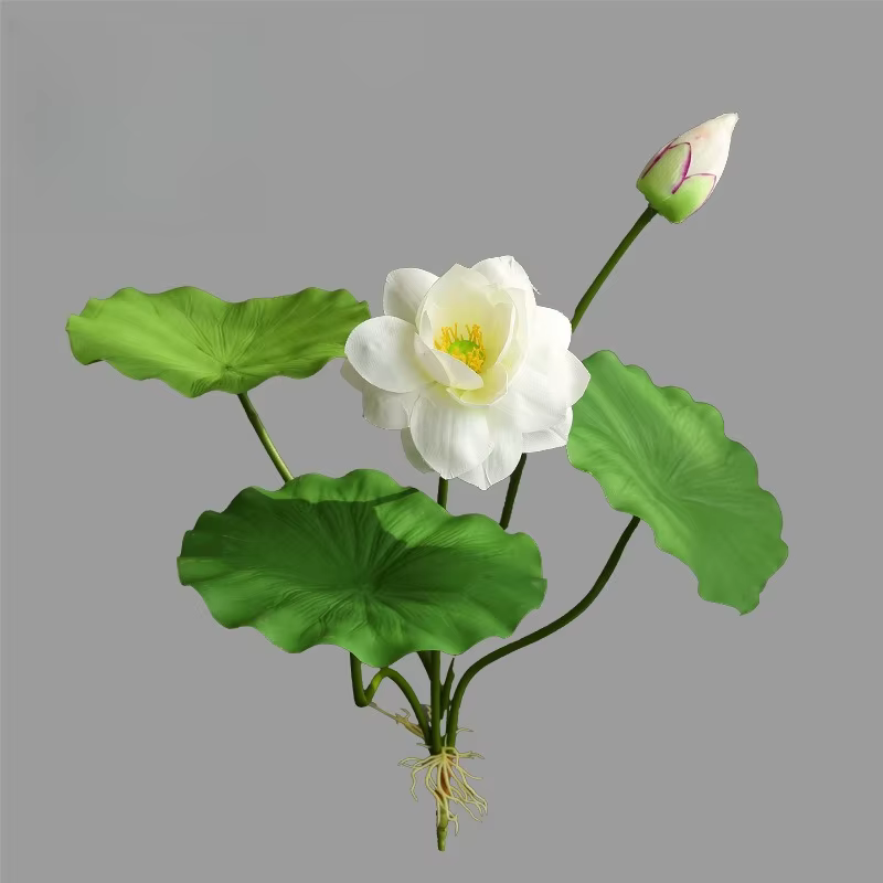 5 pièces de nouvelles branches de lotus roses chinoises, fleurs artificielles pour la décoration de 