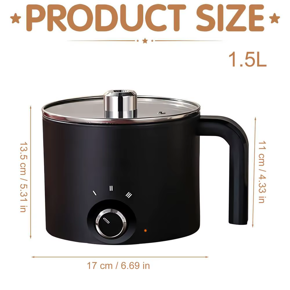 Pot à cire électrique 1,5 L, résistant à la chaleur, antiadhésif, pour la fabrication de bougies, de