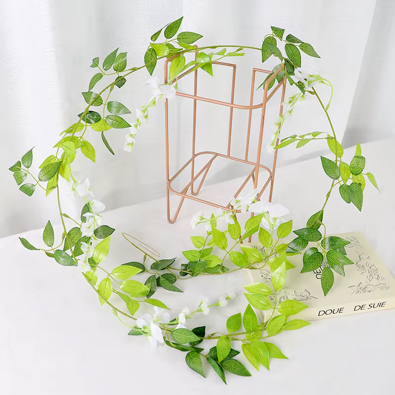 Fleur artificielle de lierre pour la décoration de la maison, décoration de chambre, feuilles vertes