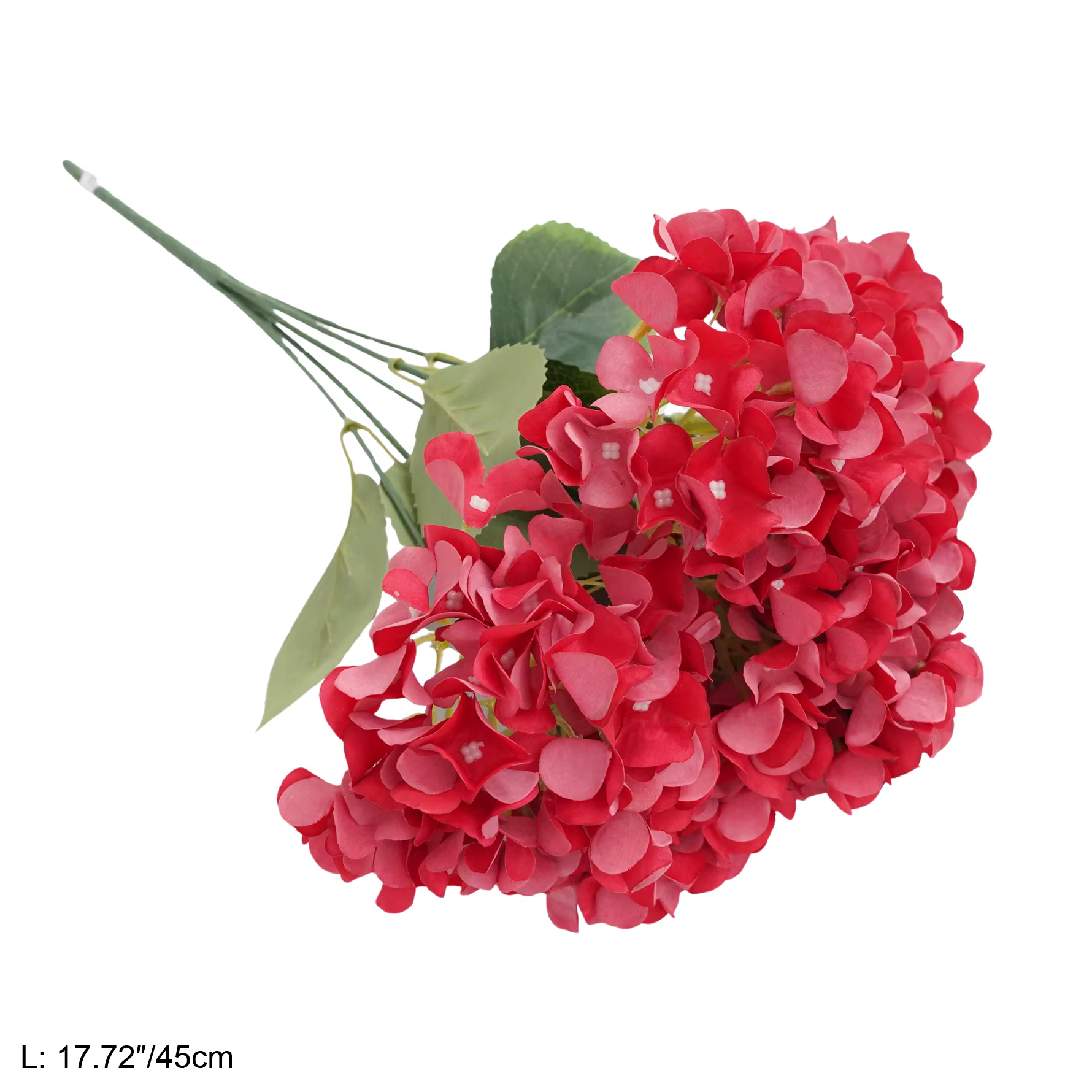 Angela A9991 5 Têtes d'hortensias artificiels pour arrangements floraux de mariage, décoration, maté