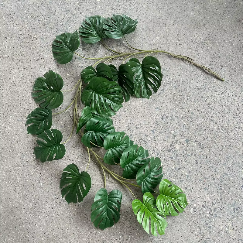 Plantes artificielles pour mariage, feuilles de Monstera artificielles de 1,8 m, lianes pour décorat