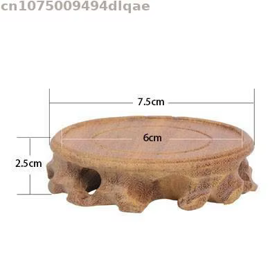 Plante de serre de jardin en bois massif naturel, Base en bois, service à thé, piédestal, artisanat,